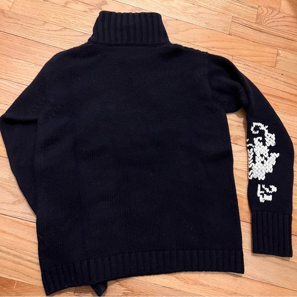 Saverio Palatella 100% Cashmere Italian Damask Turtleneck Sweater - Picture 5 of 5